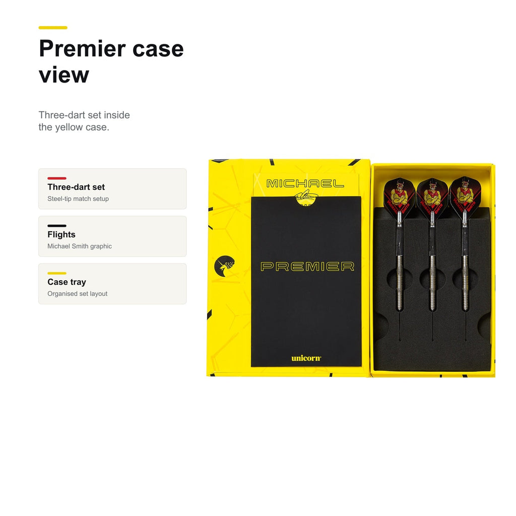 Unicorn Michael Smith Darts Premier 90% case view
