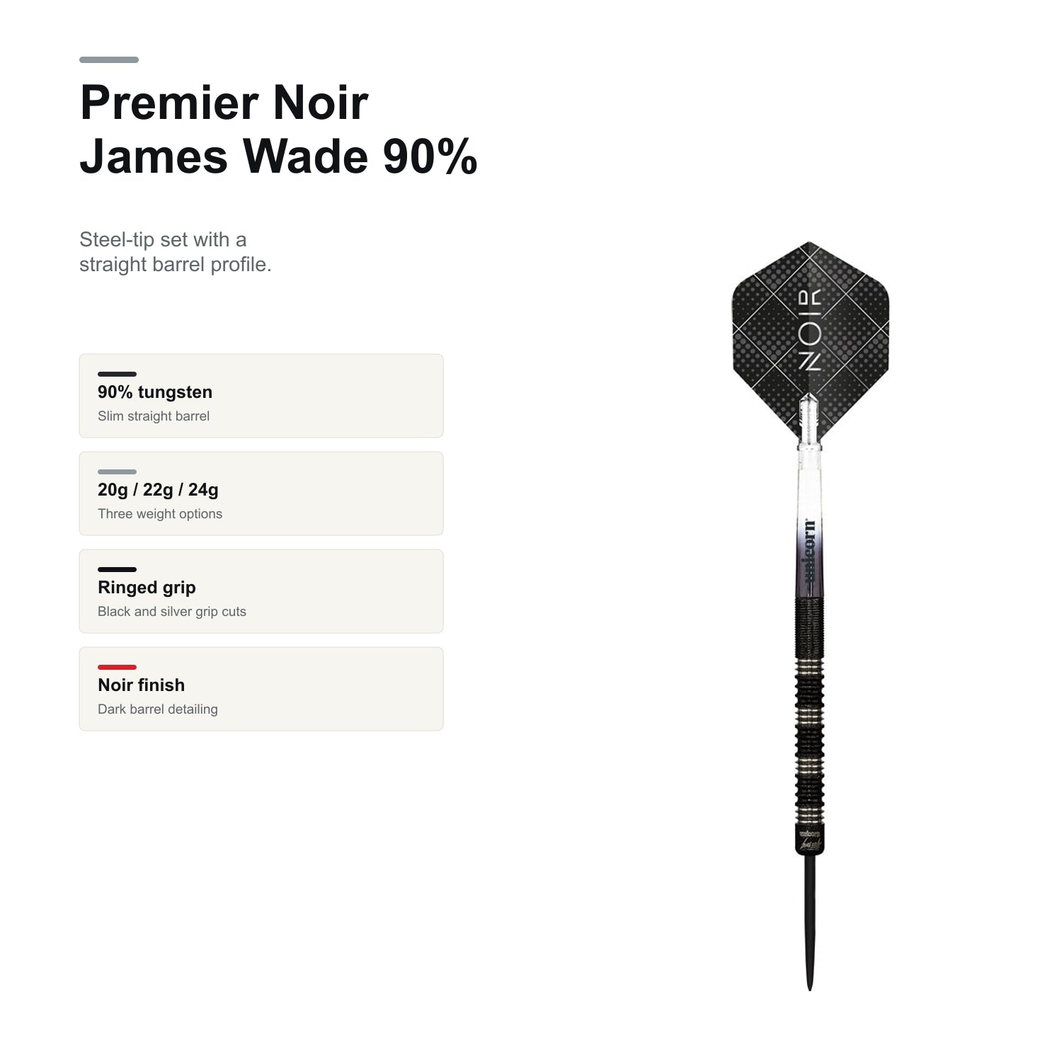 Unicorn Premier Noir James Wade 90% product profile