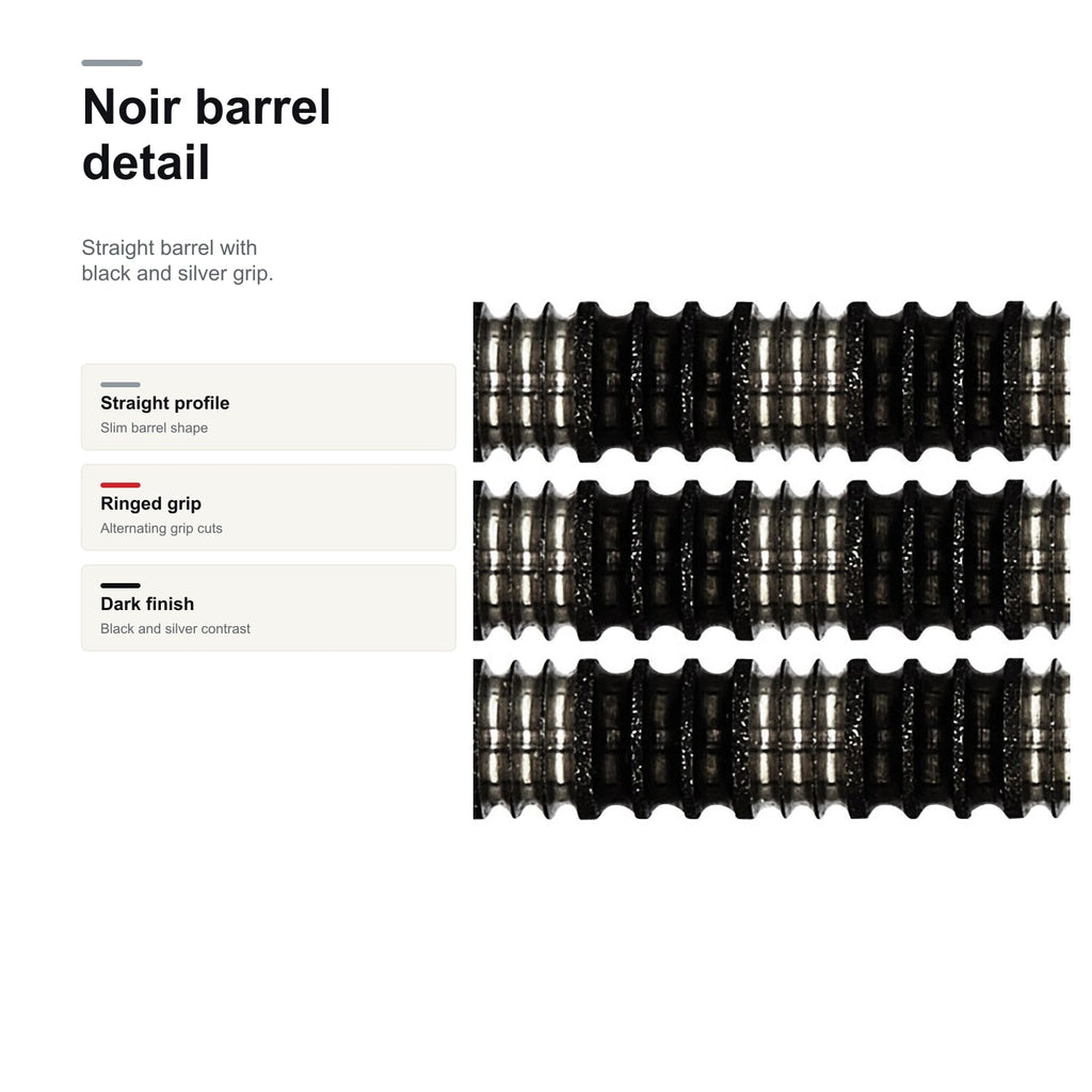 Unicorn Premier Noir James Wade 90% noir barrel detail
