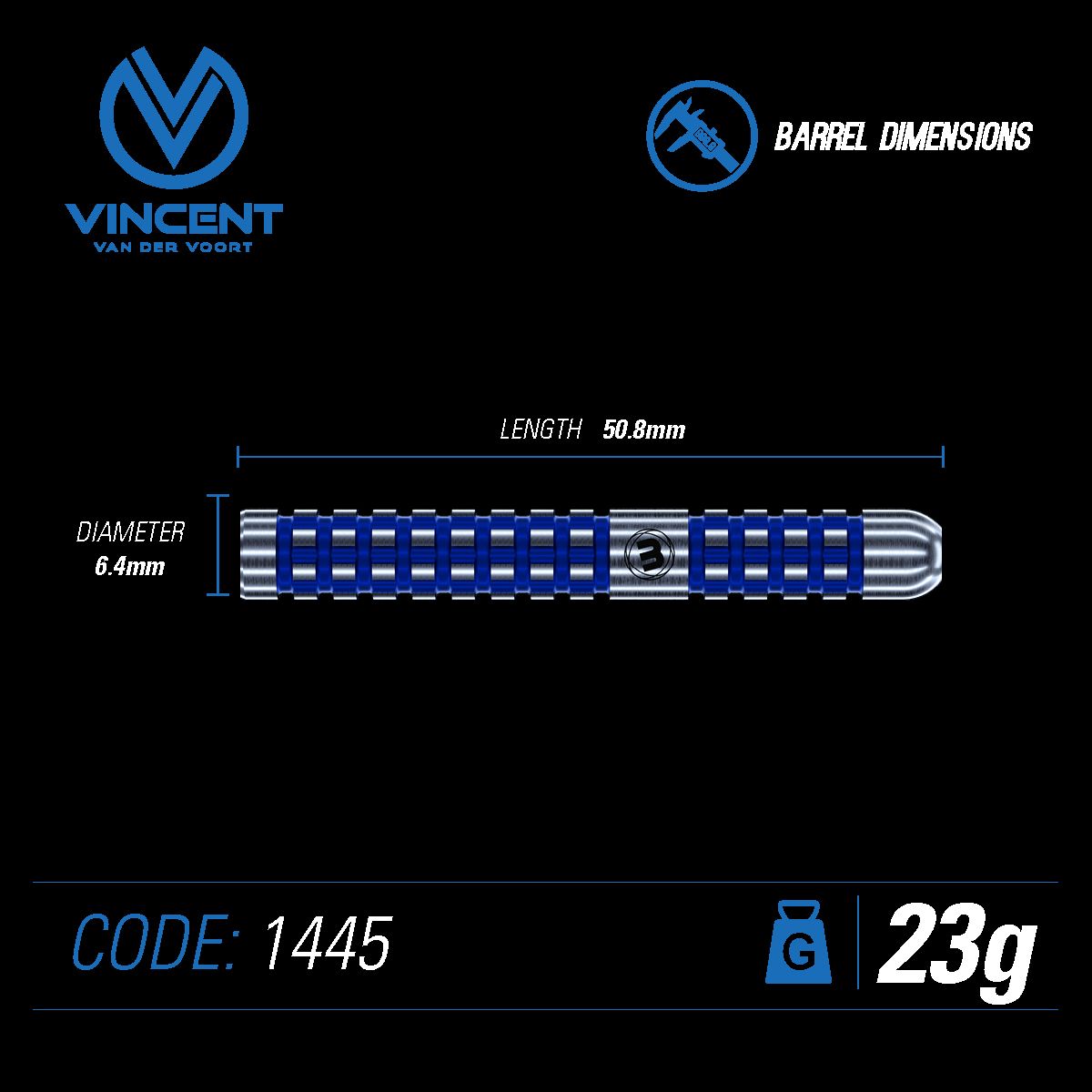 Winmau Vincent Van Der Voort 90% Darts GW Darts
