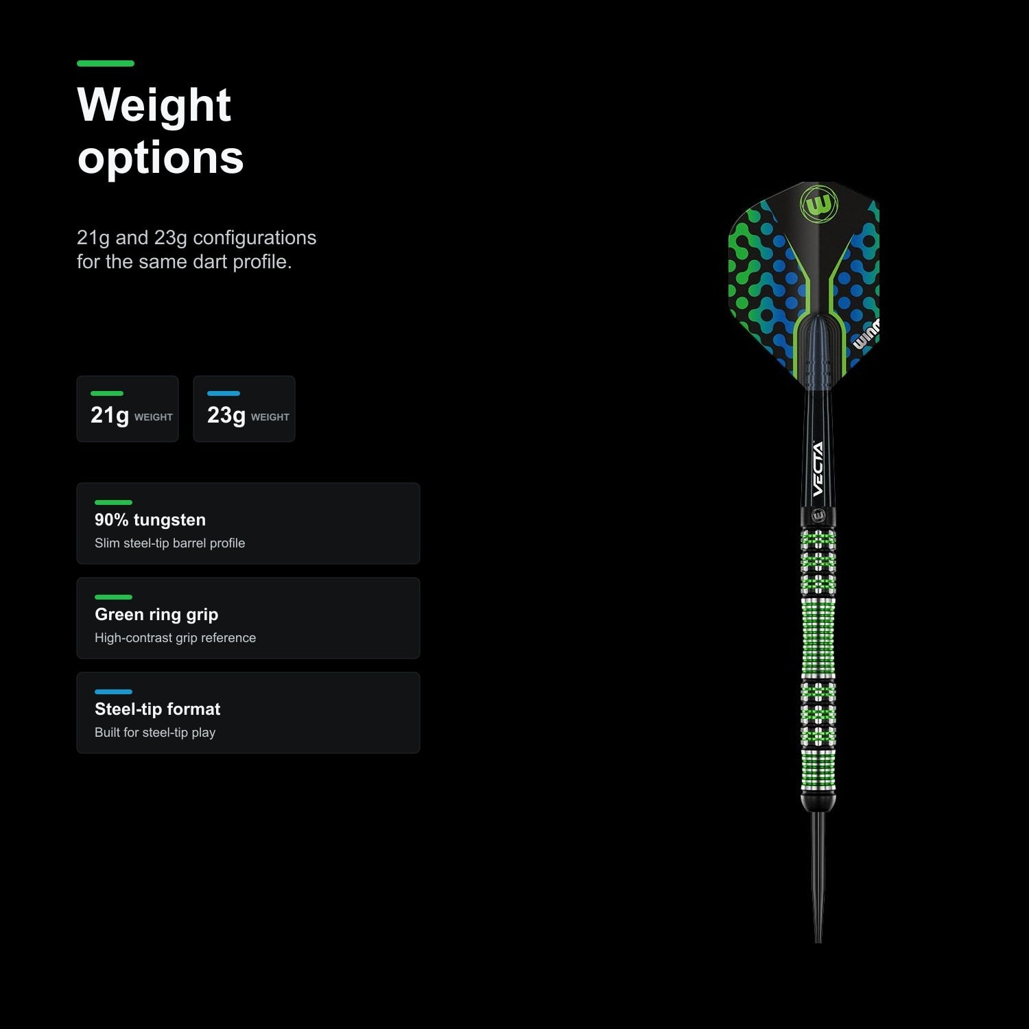 Winmau Brendan Dolan 90% Darts - 21g and 23g weight options