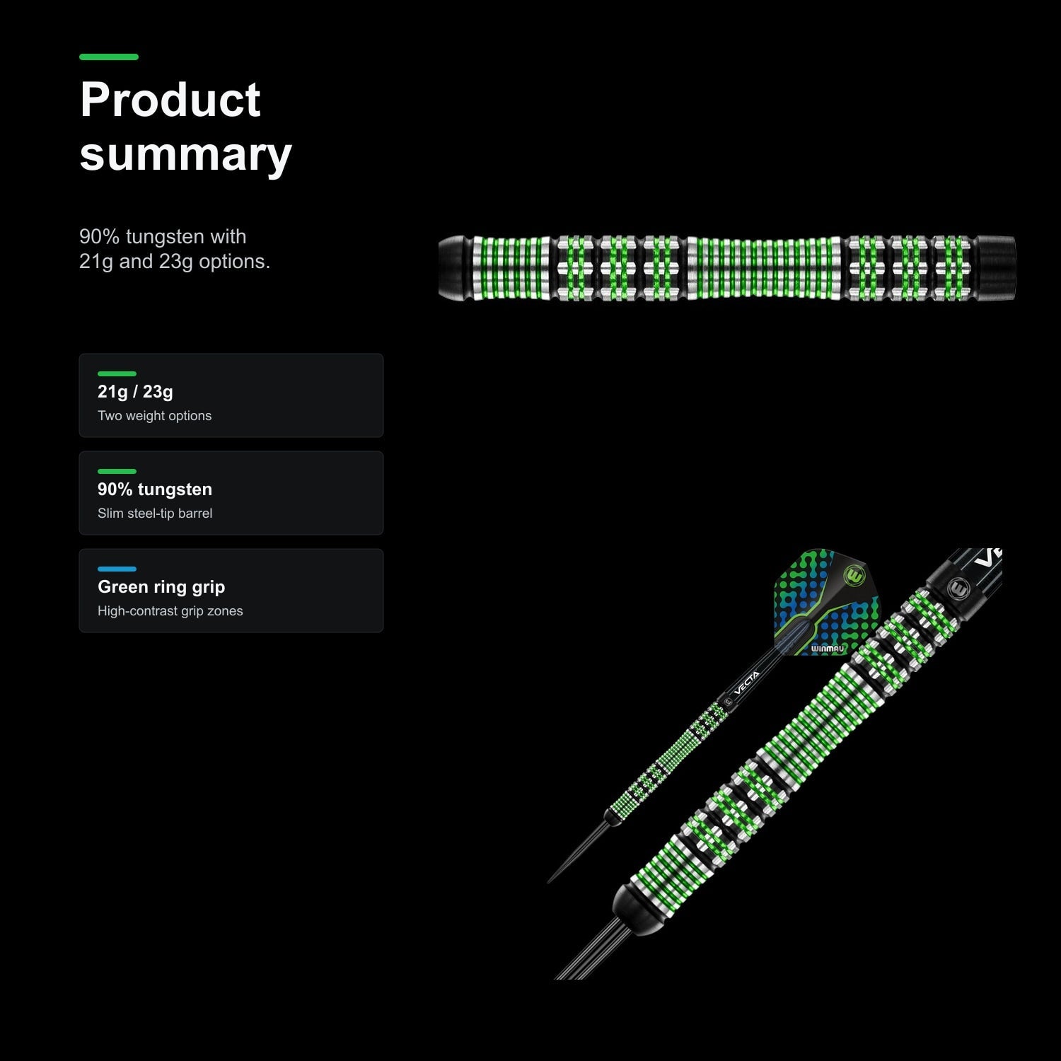 Winmau Brendan Dolan 90% Darts - product summary