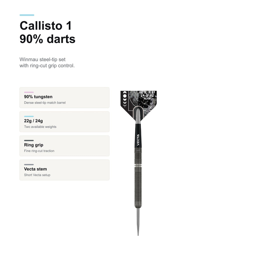 Winmau Callisto 1 90% Darts 90 tungsten profile