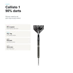 Winmau Callisto 1 90% Darts 90 tungsten profile