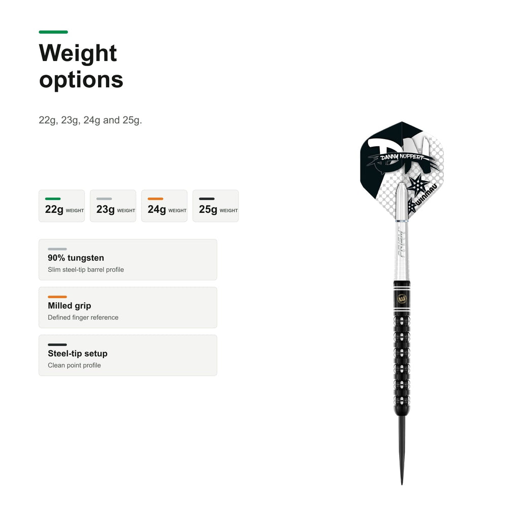 Winmau Danny Noppert Freeze Edition 90% Tungsten darts weight options