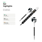 Winmau Danny Noppert Freeze Edition 90% Tungsten darts set highlights