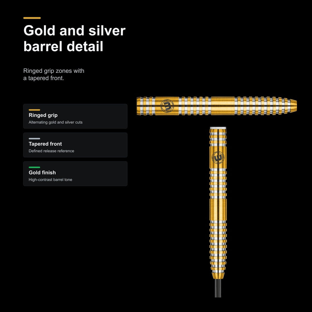 Winmau Daryl Gurney 90% barrel detail