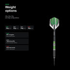 Winmau Daryl Gurney 90% Tungsten alloy darts - 20g, 22g, 24g and 26g weight options