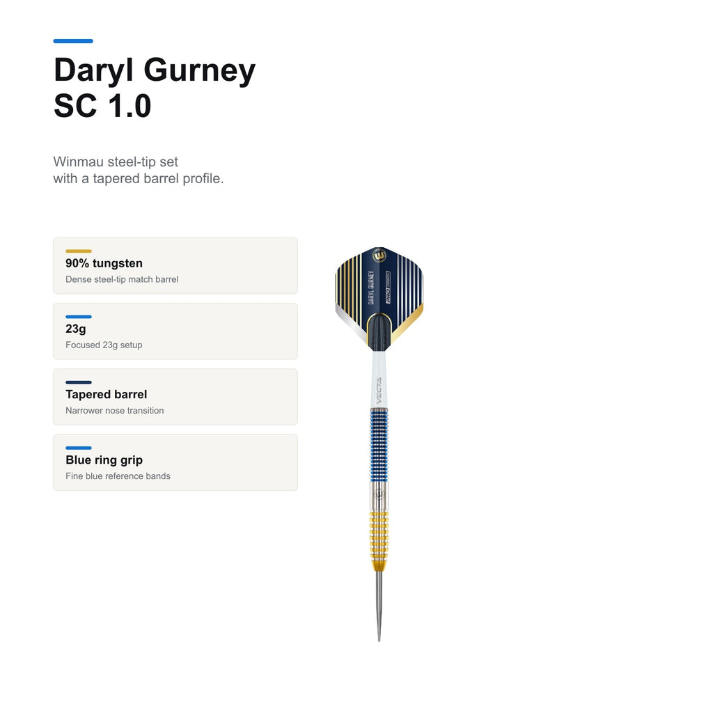 WINMAU Daryl Gurney SC 1.0 Series 90% Darts profile