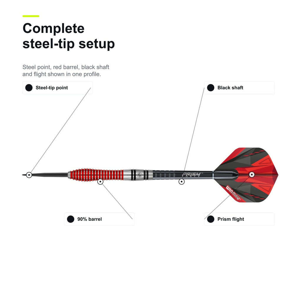 WINMAU Dennis Priestley Special Edition 90% complete steel-tip setup image