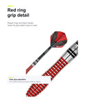 WINMAU Dennis Priestley Special Edition 90% red ring grip detail image