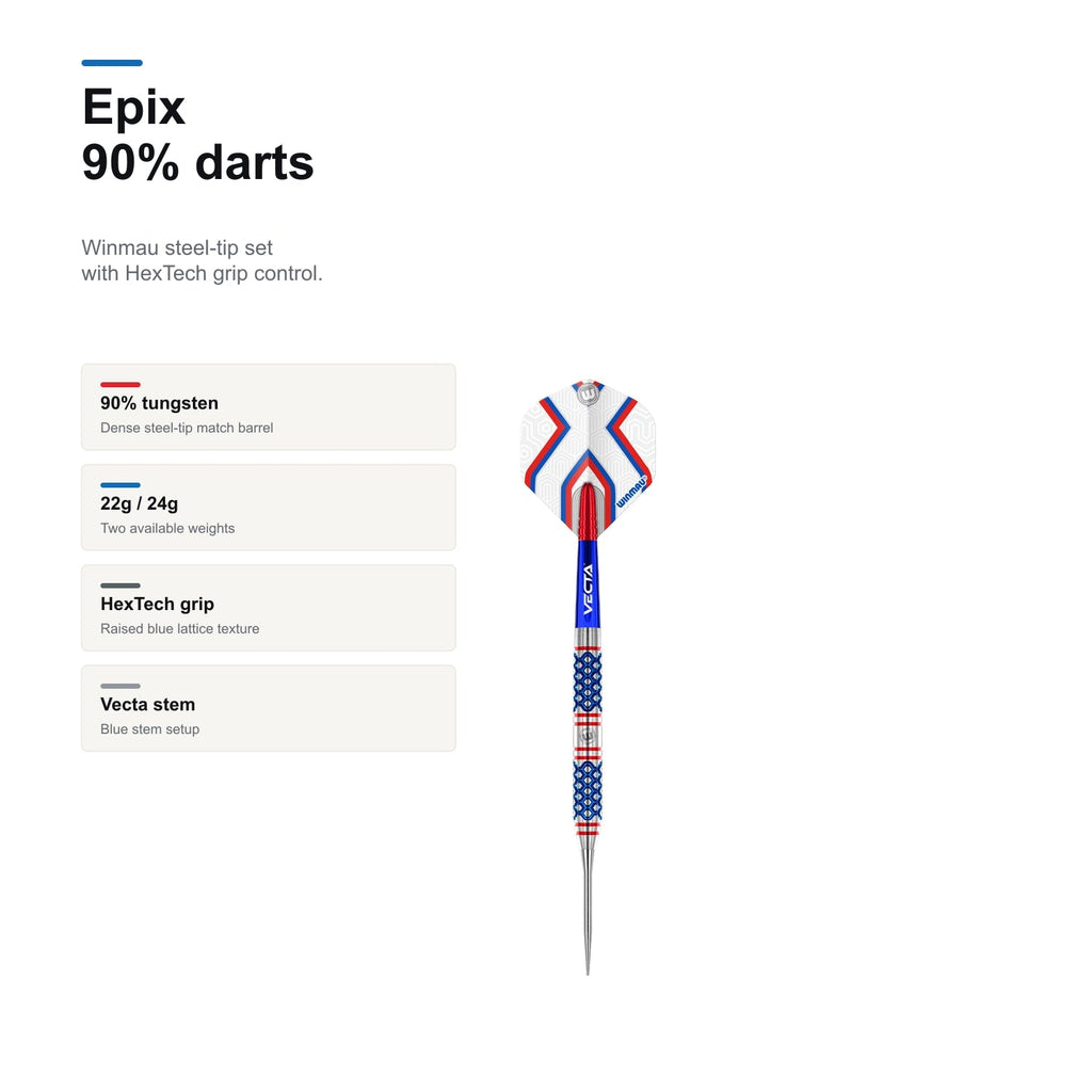 Winmau Epix 90% Darts 90 tungsten profile