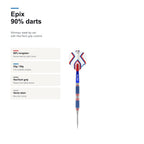 Winmau Epix 90% Darts 90 tungsten profile