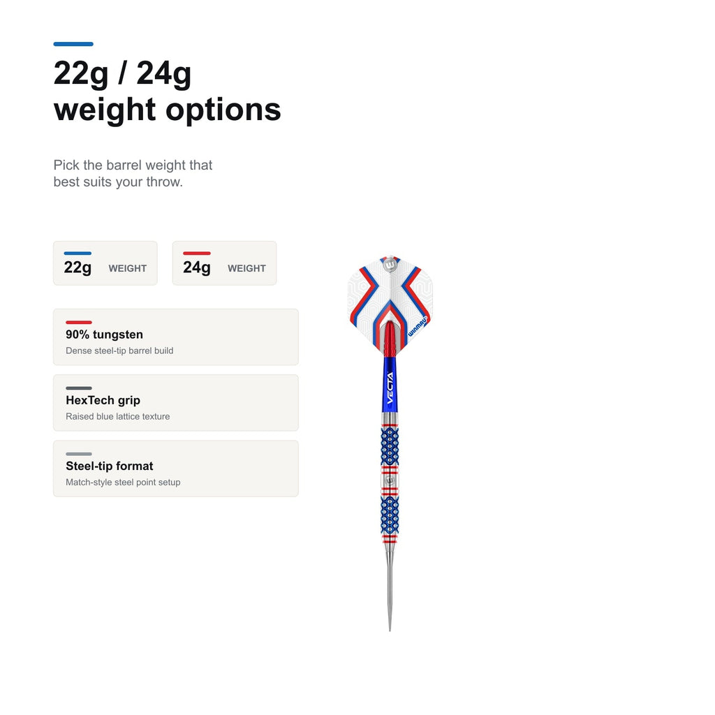 Winmau Epix 90% Darts 22g and 24g weight options