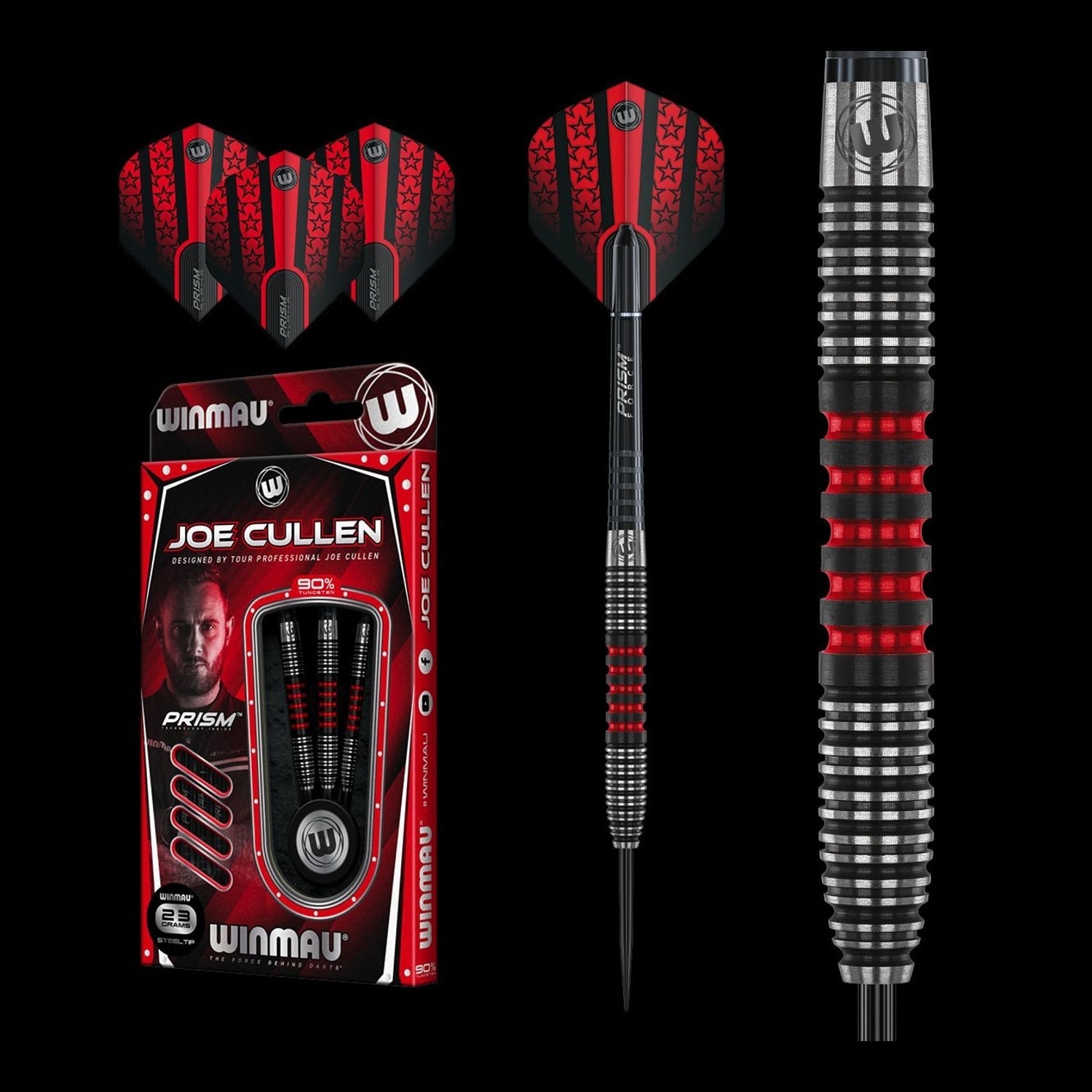 Winmau Joe Cullen 90% Tungsten alloy Steeltip darts primary product image