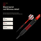Winmau Joe Cullen Pro-Series 85% black and red finish detail