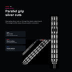 Winmau Leonard Gates 90% parallel grip silver cuts