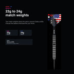 Winmau Leonard Gates 90% 22g 24g match weights