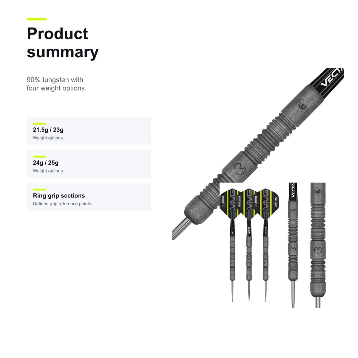 Winmau MvG Exact 90% product summary image