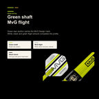 Winmau MvG Pro Series 85% shaft and flight detail