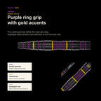 Winmau Simon Whitlock Pro Series 85% purple ring barrel detail