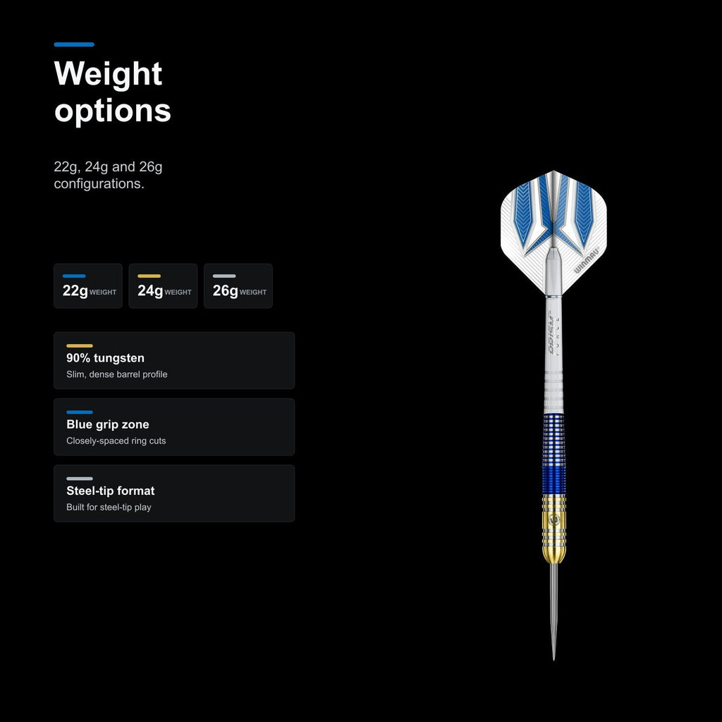 Winmau Steve Beaton 90% Darts weight options