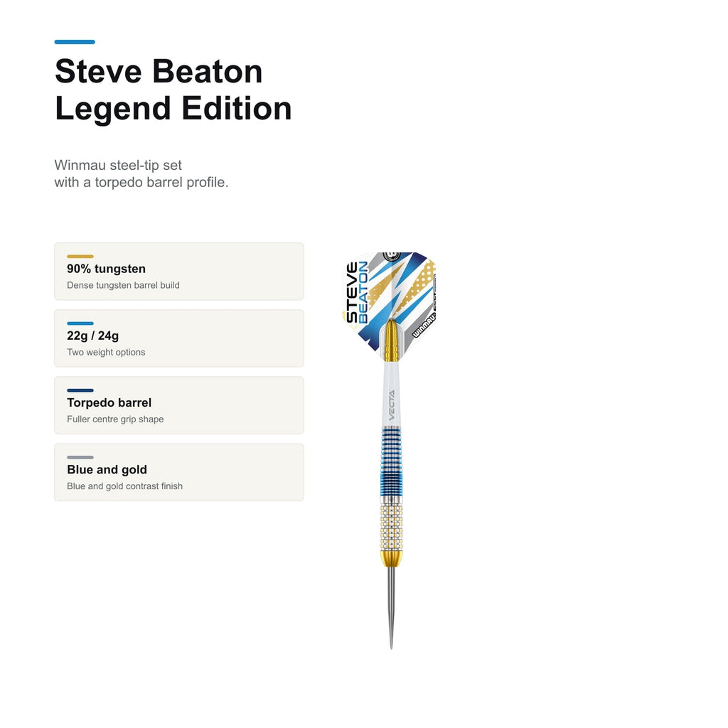 WINMAU Steve Beaton Legend Edition 90% darts product profile