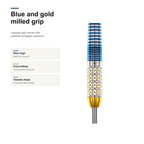 WINMAU Steve Beaton Legend Edition 90% darts blue and gold milled grip