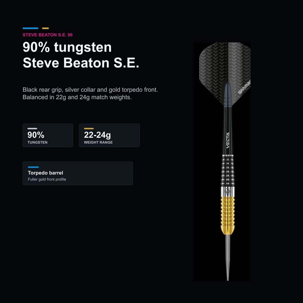 Winmau Steve Beaton S.E. 90% tungsten profile