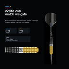 Winmau Steve Beaton S.E. 90% 22g 24g match weights