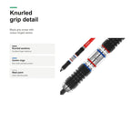 Winmau Thibault Tricole 90% Tungsten Steeltip darts knurled grip detail