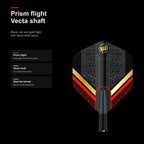 Winmau Valhalla 85-95% tungsten darts Prism flight and Vecta shaft