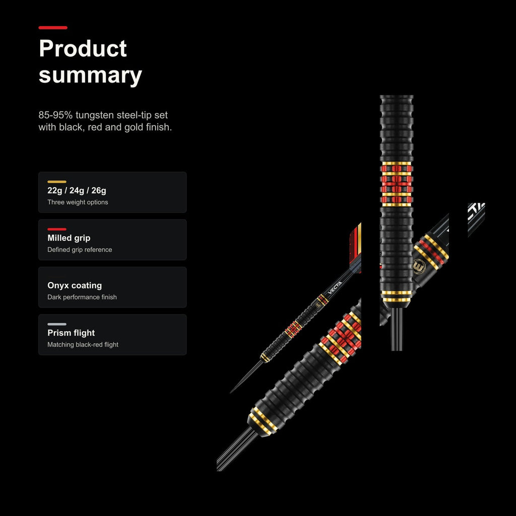 Winmau Valhalla 85-95% tungsten darts product summary
