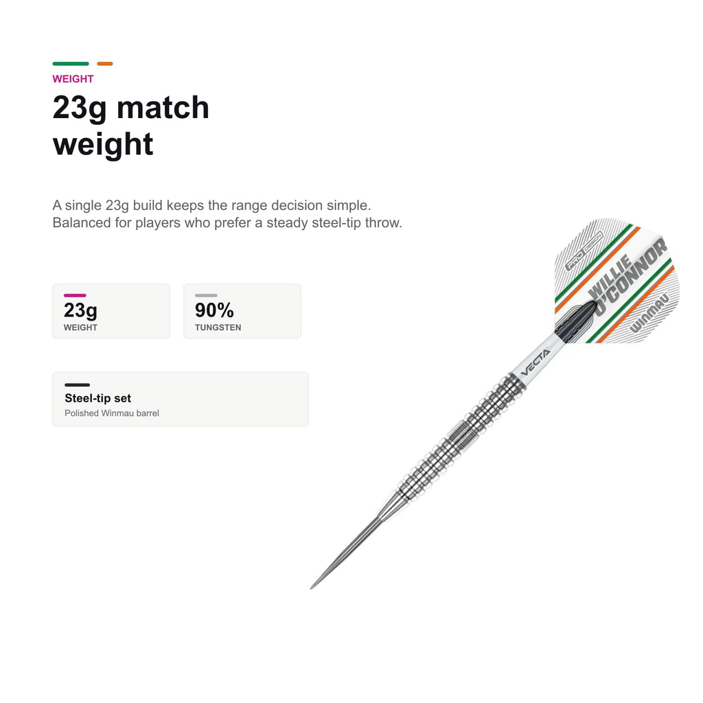 Winmau Willie O'Connor 90% 23g match weight